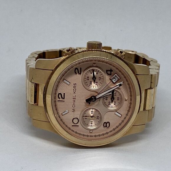 Michael Kors Runway MK5128 Womens Stainless Steel Analog Dial Quartz Watch WHF82 - Picture 7 of 12